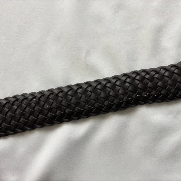 Bohemian braided leather belt with statement metal circle buckle (size OS) - Picture 8 of 8